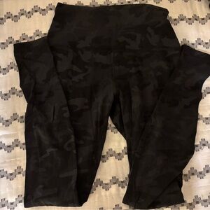 lululemon athletica Black Camo Leggings